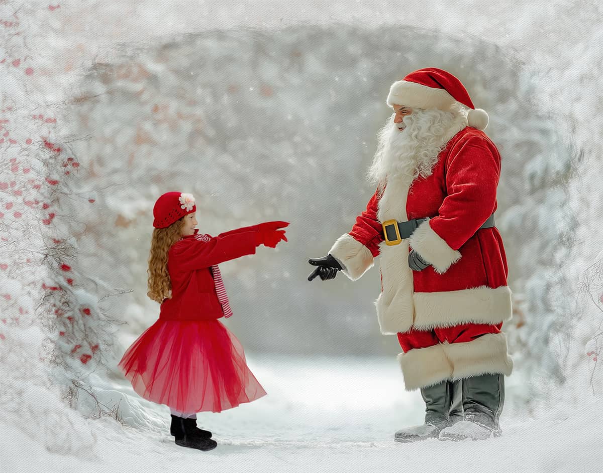 Portrait with Santa